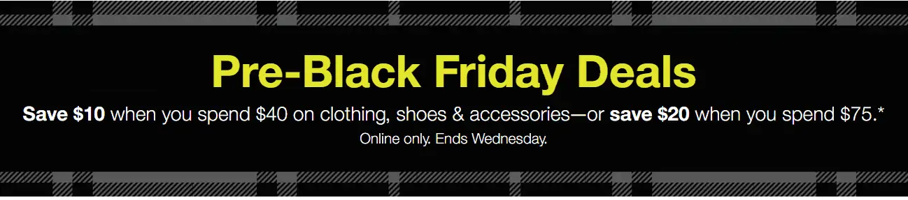 Black Friday Target sales on shoes and accessories. 