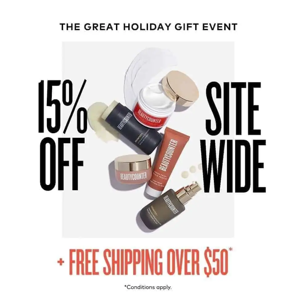 Beautycounter black friday and cyber monday sales.