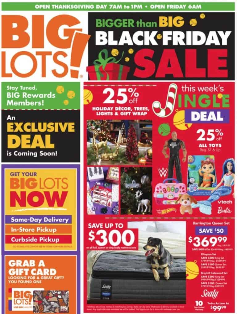 Big Lots Sale Black Friday Saving Dollars & Sense