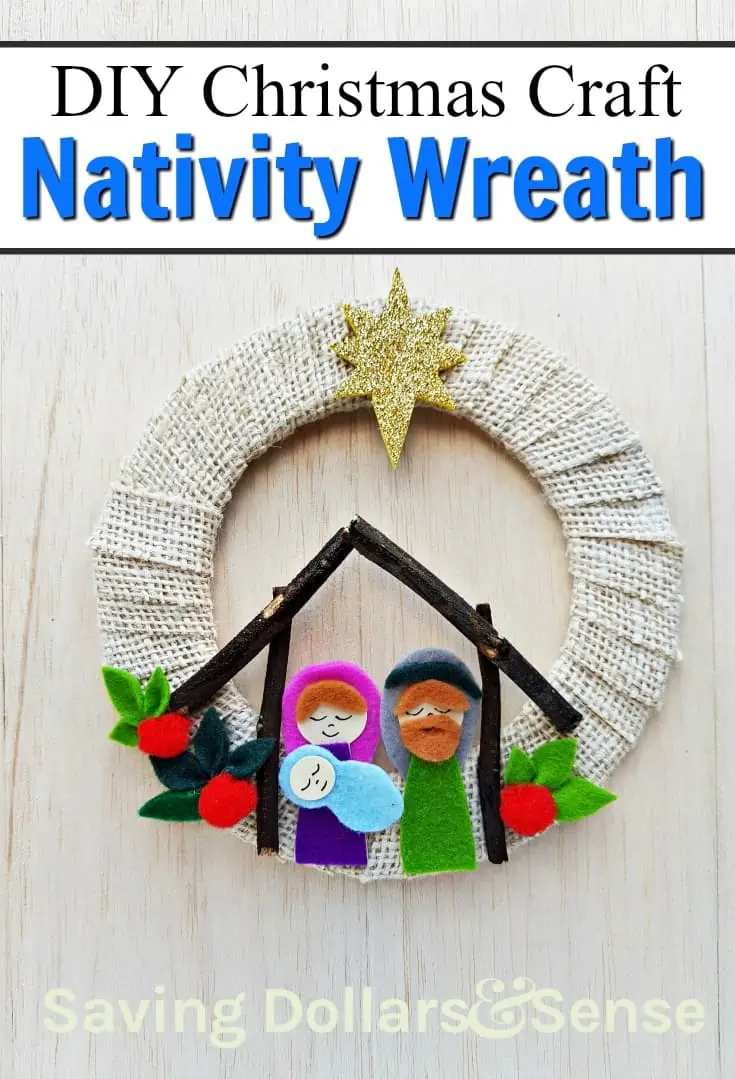 Nativity Scene Wreath Craft