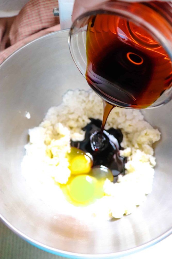 gingersnap cookie recipe ingredients mixed together.