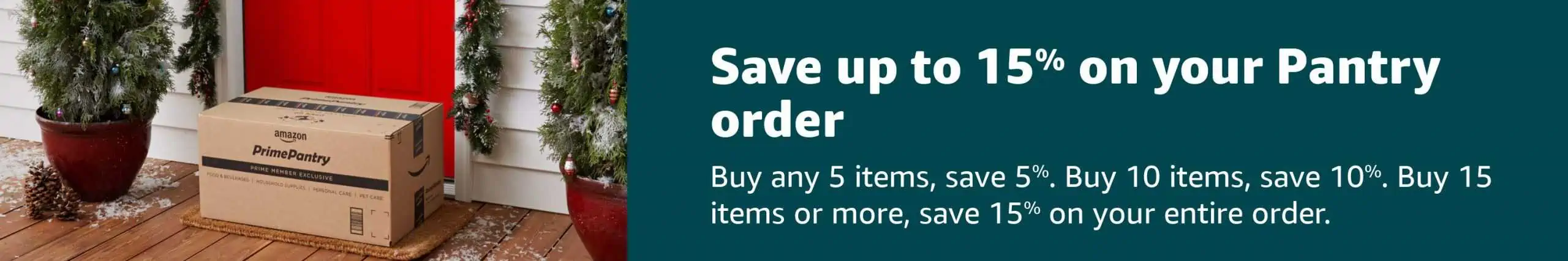 Buy more and save more on your Amazon order.