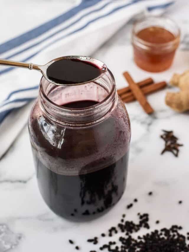 Best Elderberry Syrup Recipe Story Saving Dollars And Sense   Cropped Elderberry Syrup For Colds Scaled E1576451158282 1 