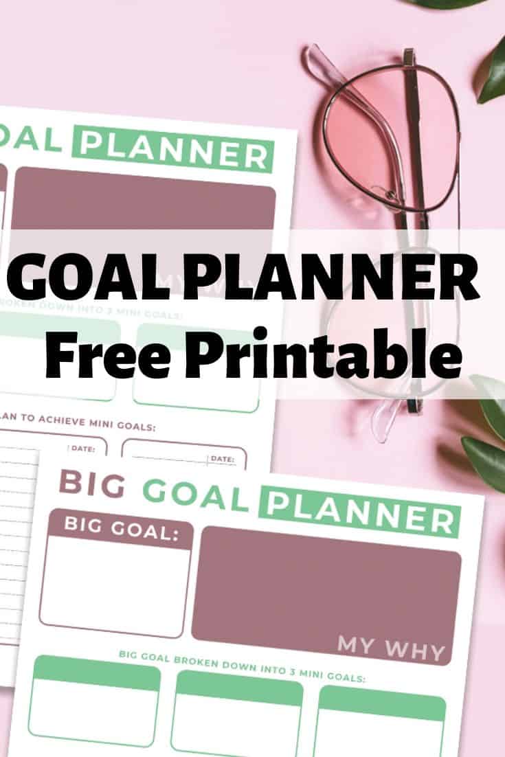Free Printable Big Goal Planning Worksheet