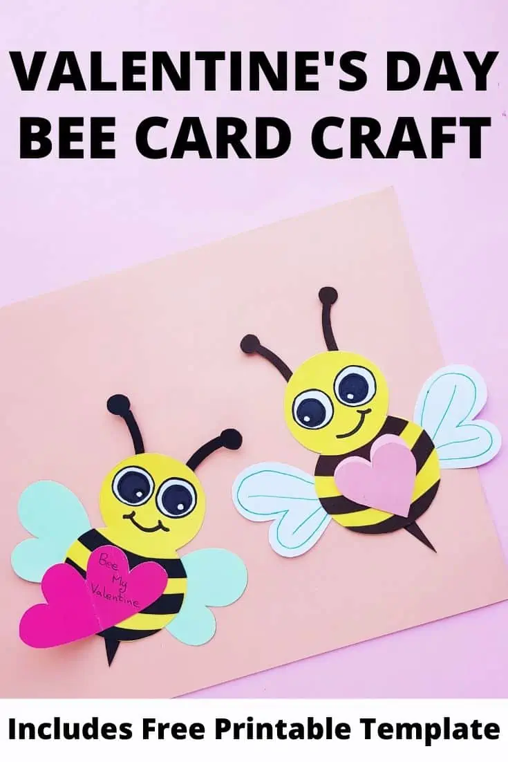 Valentine\'s Day Bee Craft for Kids
