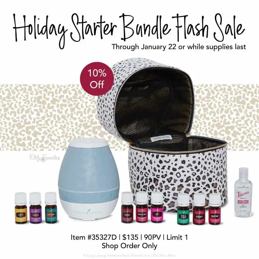 Holiday starter bundle flash sale for Young Living Starter Kit