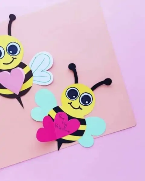 Valentine's Day Bee Craft for Kids