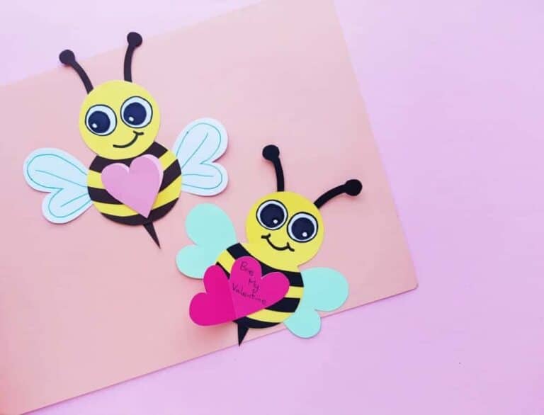 Valentine's Day Bee Craft for Kids