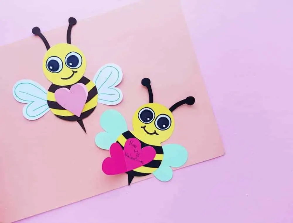Valentine\'s Day Bee Craft for Kids