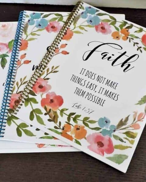 Personalized Bible journals on sale.