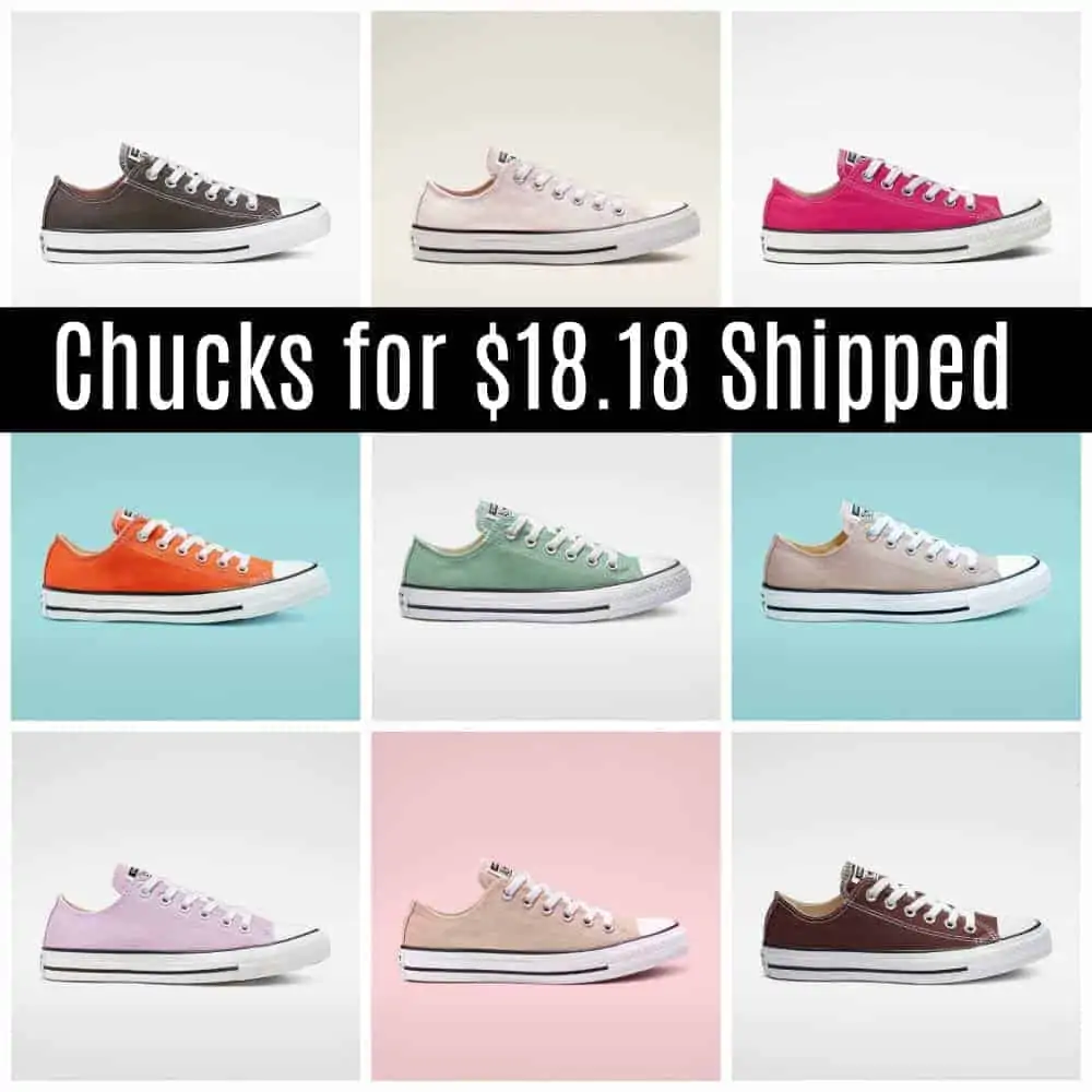 Converse Chuck Taylor all-star shoes on sale.