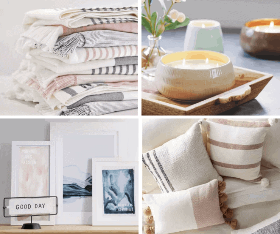 A variety of home decor from Hearth and Hand with Magnolia.