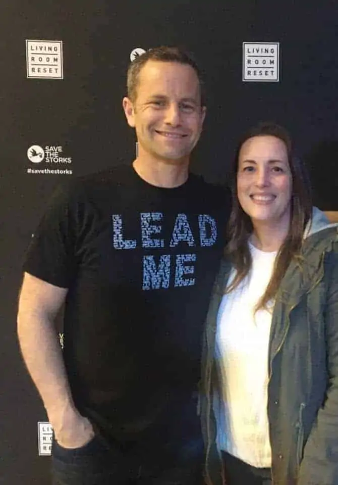 Kirk Cameron et al. posing for the camera