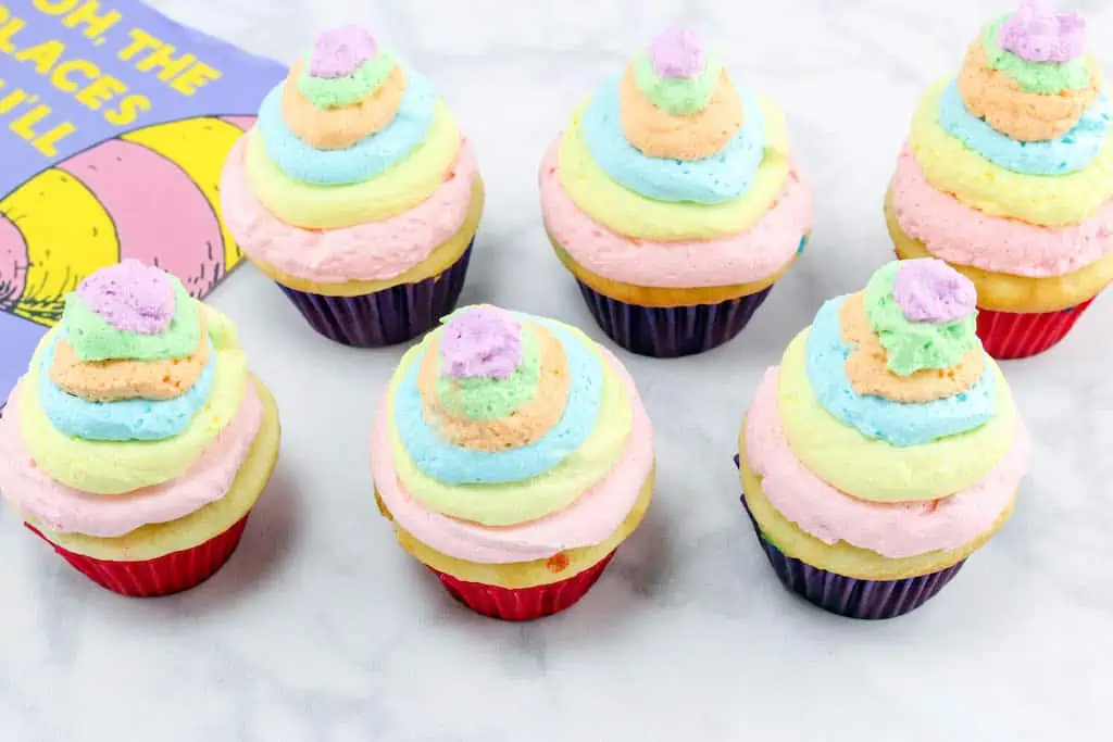 Oh, the places you will go cupcakes.
