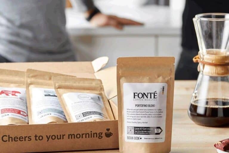 Bean Box artisan coffee kit.