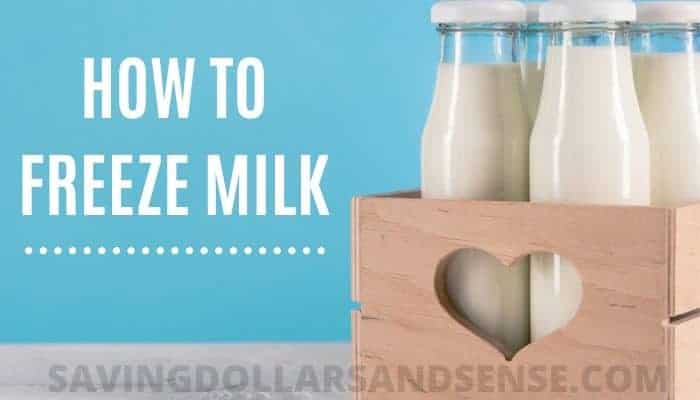 how to freeze milk to make it last