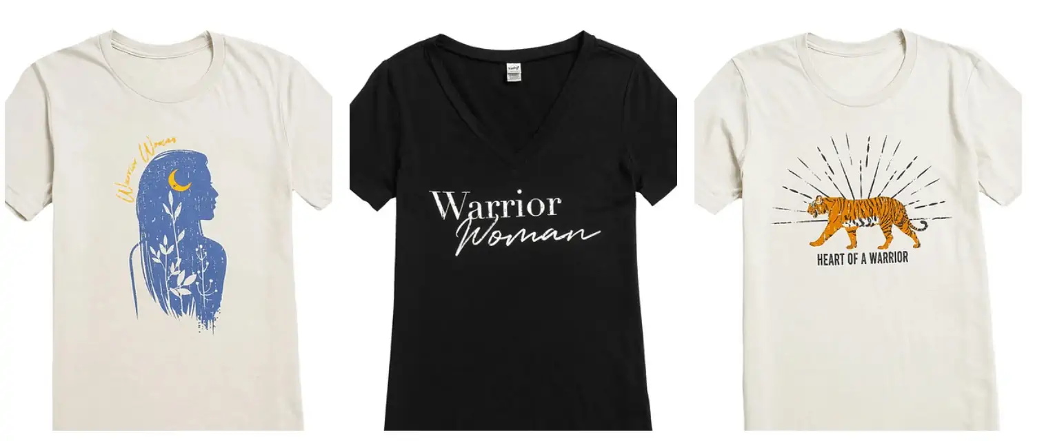 Warrior woman t-shirt.