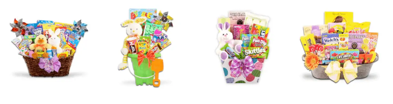 Easter baskets from Kohl\'s spring sale.