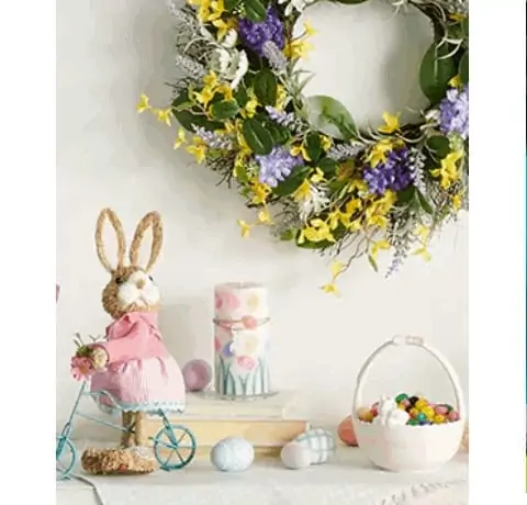 A group of Easter decor from Kohl's spring sale.