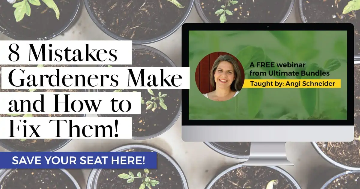 Free gardening webinar about common gardening mistakes and how to fix them.
