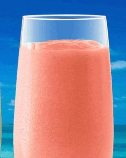 tropical smoothie in a glass