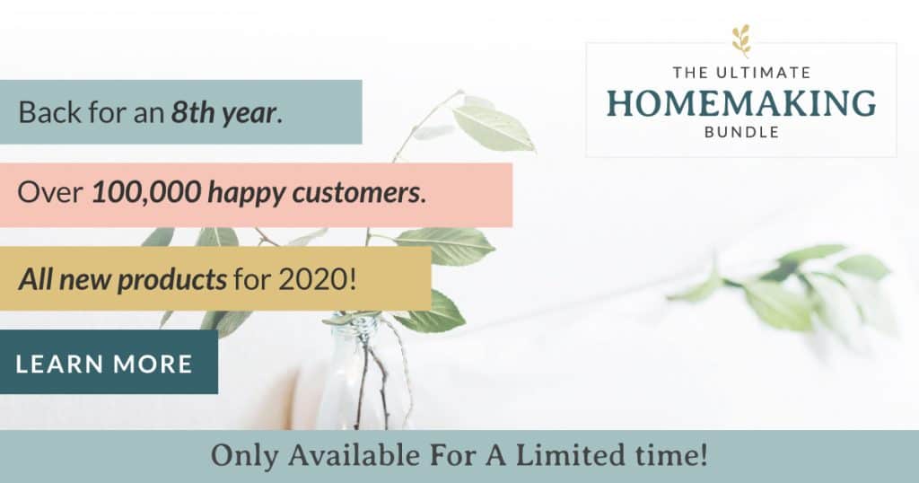 The Ultimate Homemaking Bundle sale available for a limited time.