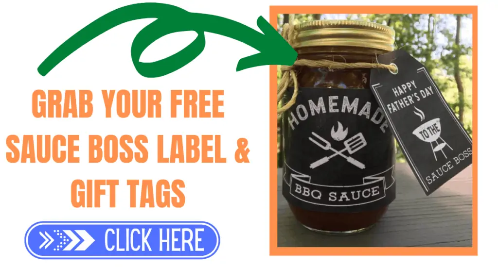 Free sauce boss label and gift tag for father's day.