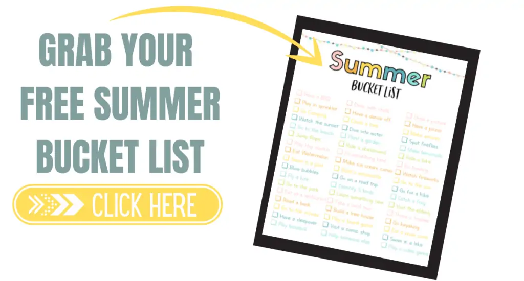 free summer bucket list
