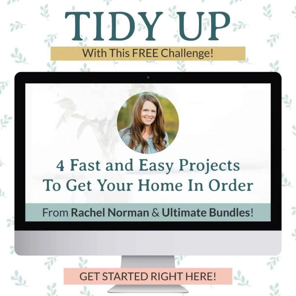 Learn how to tidy up your home with this free challenge to get your home in order fast.