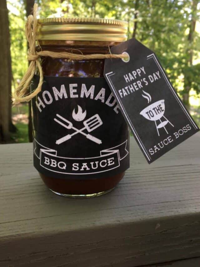DIY “Sauce Boss” Father’s Day Gift Story Saving Dollars & Sense