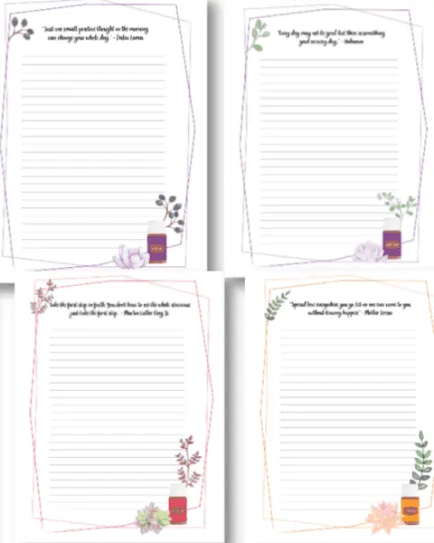 Free encouragement journal printable with a happiness challenge.