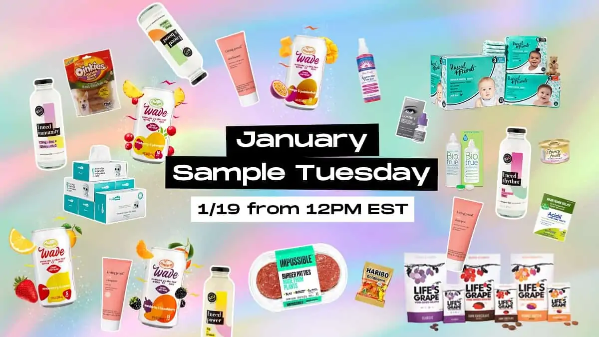 January Sample from PinchMe Sample Tuesday sign-up