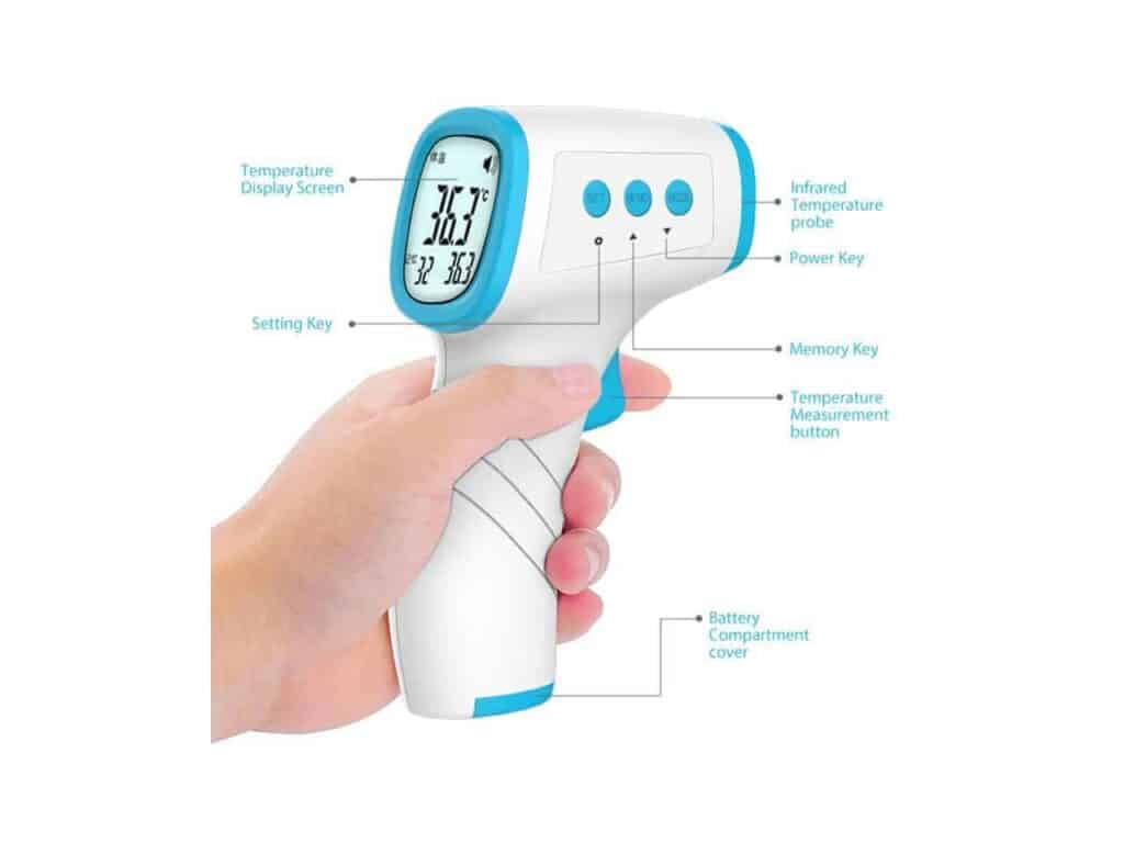 Non-contact thermometer.