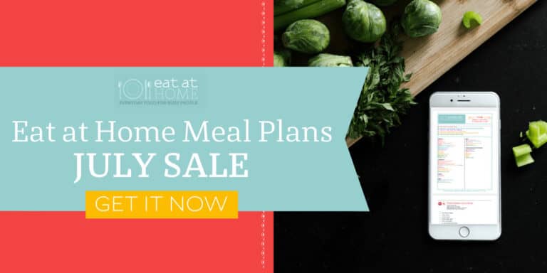 Eat at home meal plans July sale.