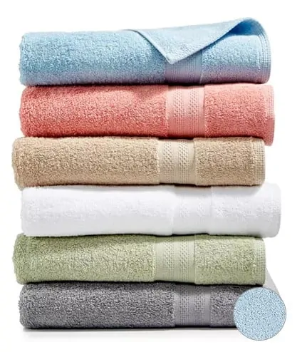 A close up of a towels