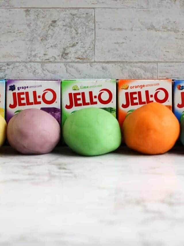 Homemade Scented Jello Playdough Recipe Story
