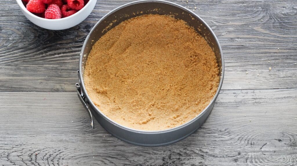 Graham cracker crust for Instant Pot Raspberry Swirl Cheesecake Recipe