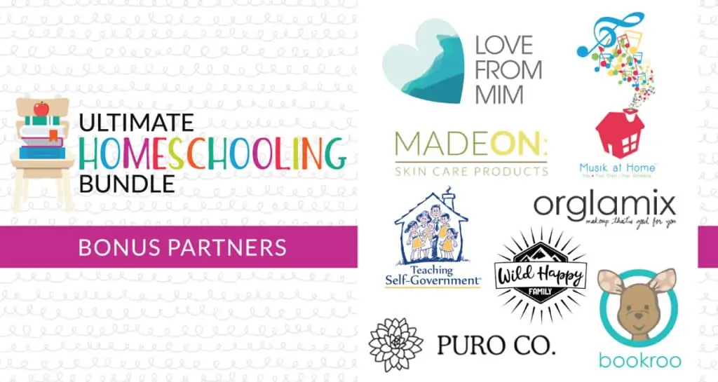 Ultimate homeschooling bundle bonus partners.