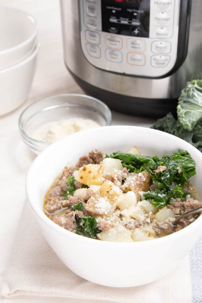 Close up to Zuppa Toscana from Olive Garden