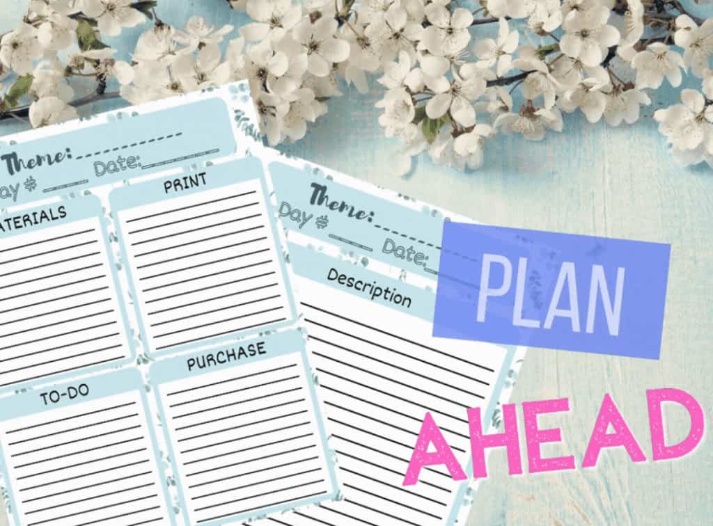 Monthly homeschooling overview planner.
