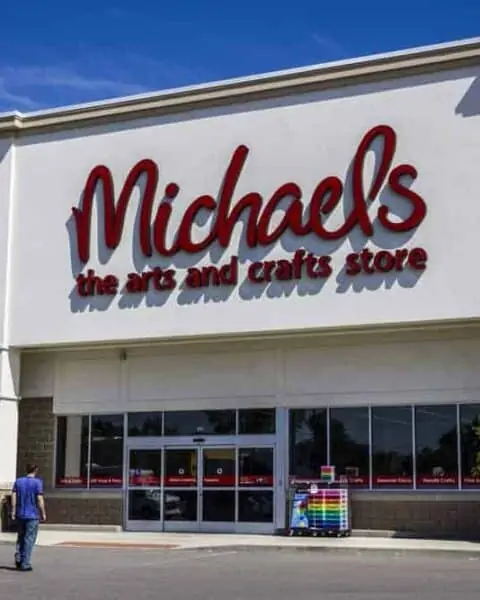 Exterior of Michael's Craft Store. Michael's is an Arts and Crafts Retail Chain
