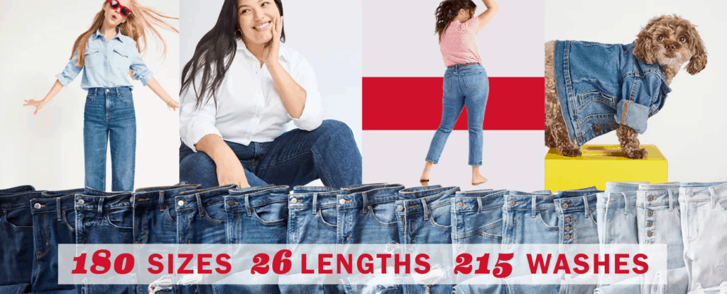 old navy 50 off jeans