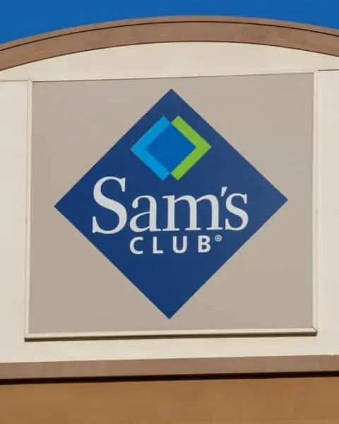Sam's Club store sign.