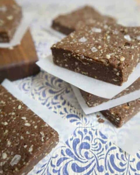 Chocolate sea salt bars.