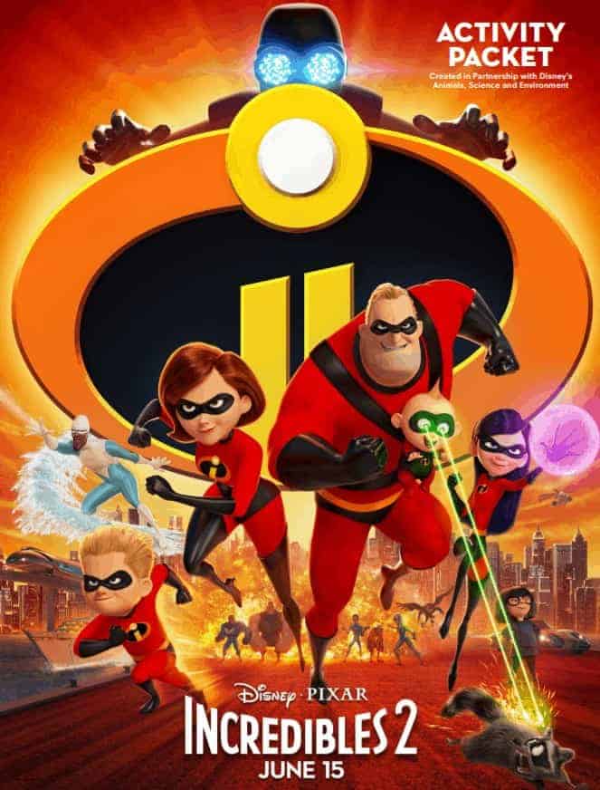 Free Incredible's 2 Activity Sheets