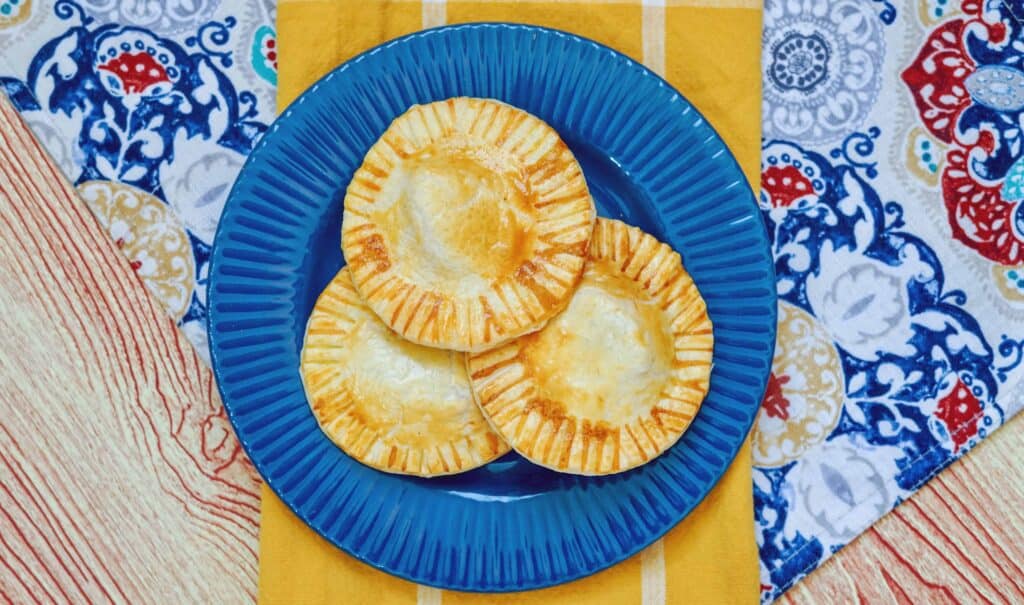 Air fried mini apple pies.