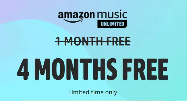 Amazon music unlimited offer.