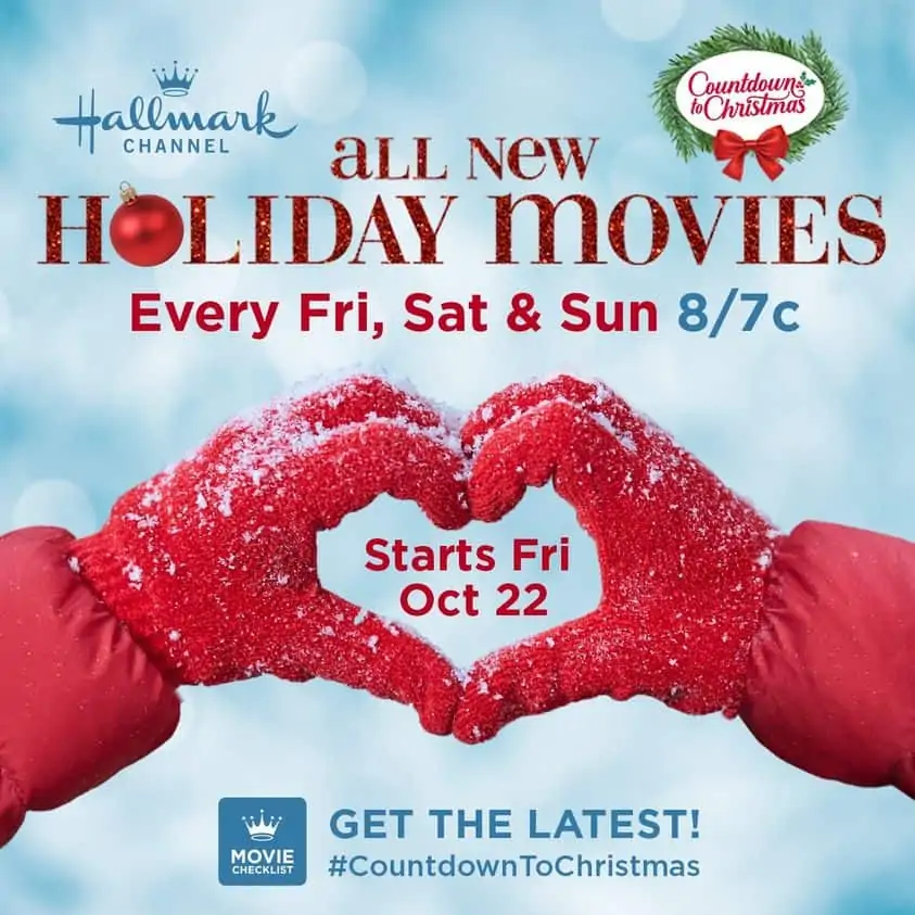Hallmark Christmas movie schedule.