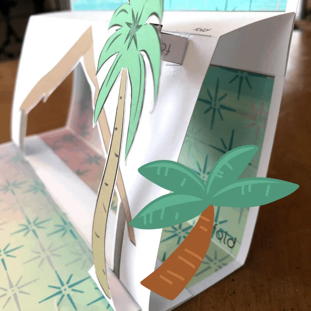 paper palm trees