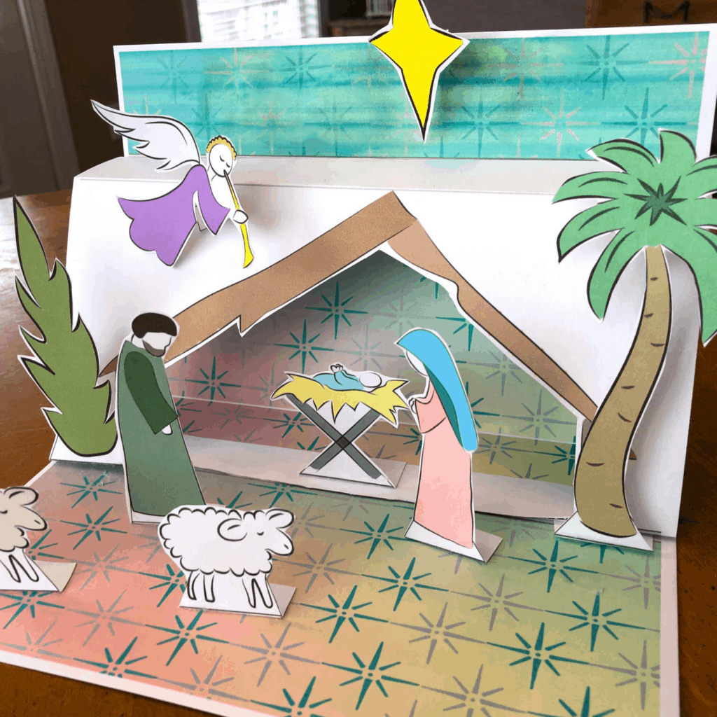 Free Printable Nativity Scene For Your Kids - Saving Dollars & Sense